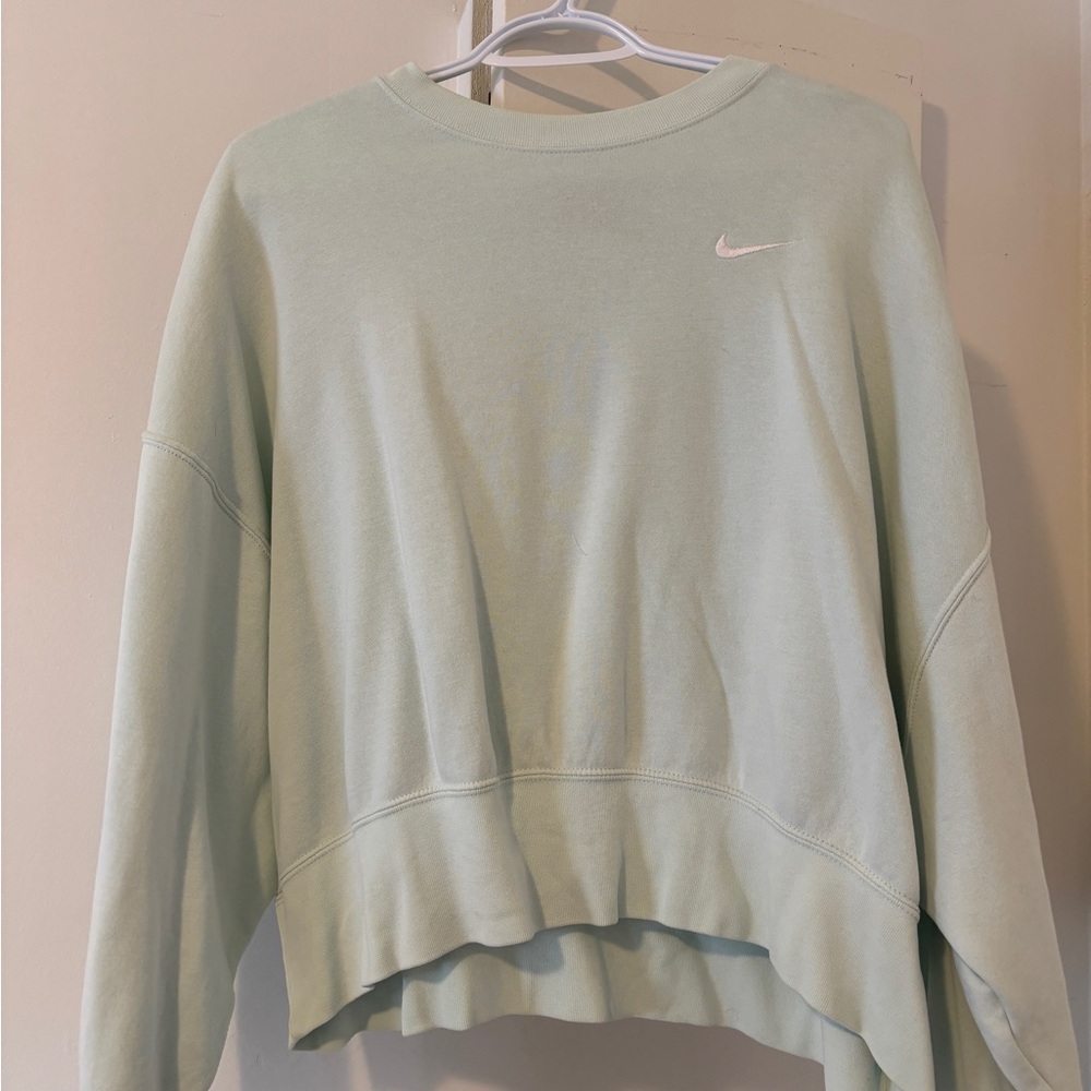 Nike Mint Green Fleece Sweatshirt